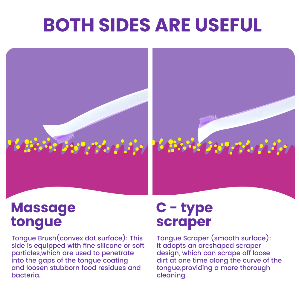OEM Adult Plastic Tongue Scraper Manufacturer Wholesale Tongue Cleaner