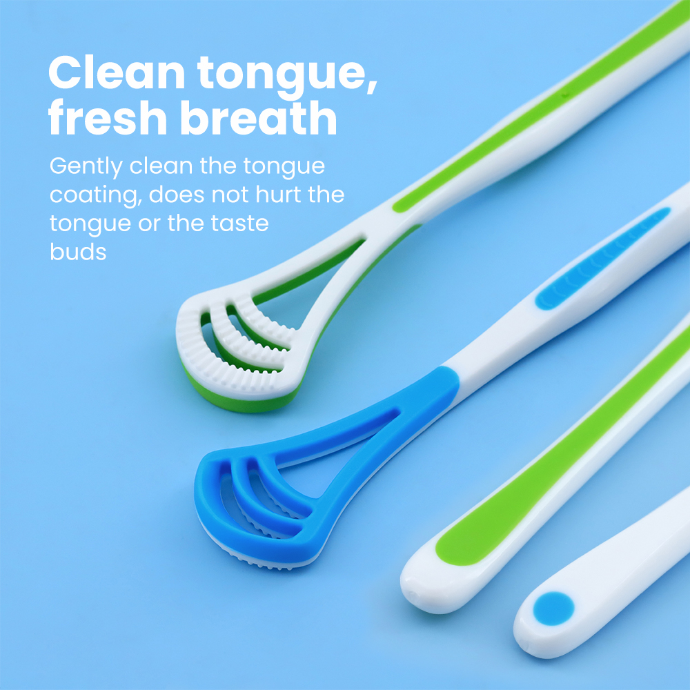 Adult Tongue Scraper Manufacturer Food-Grade Plastic Tongue Cleaner for OEM & Private Label