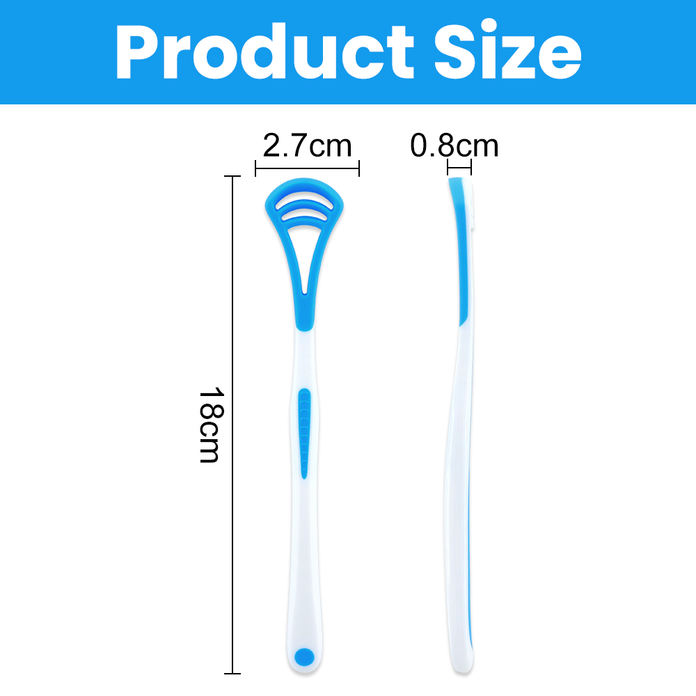 Adult Tongue Scraper Manufacturer Food-Grade Plastic Tongue Cleaner for OEM & Private Label