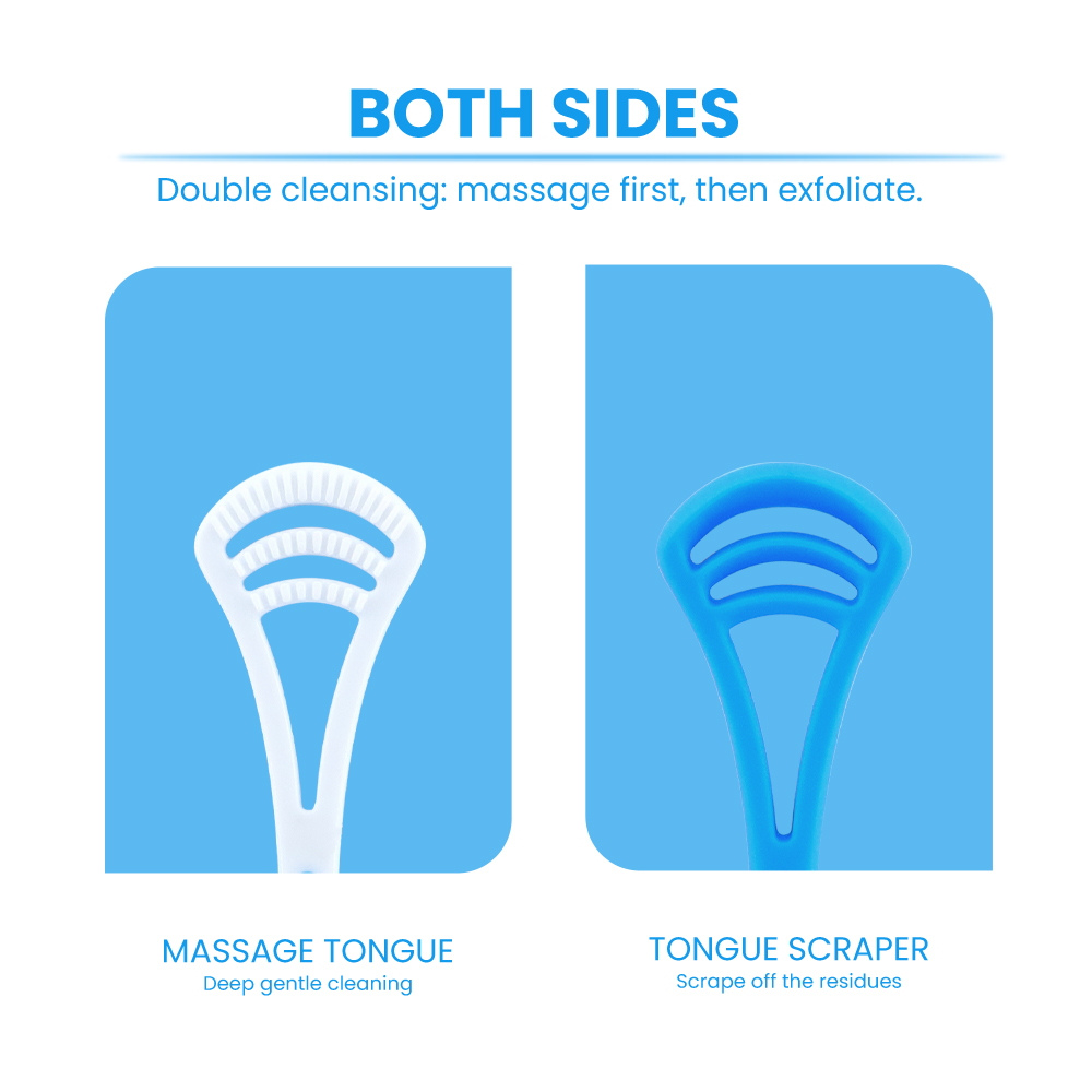 Adult Tongue Scraper Manufacturer Food-Grade Plastic Tongue Cleaner for OEM & Private Label