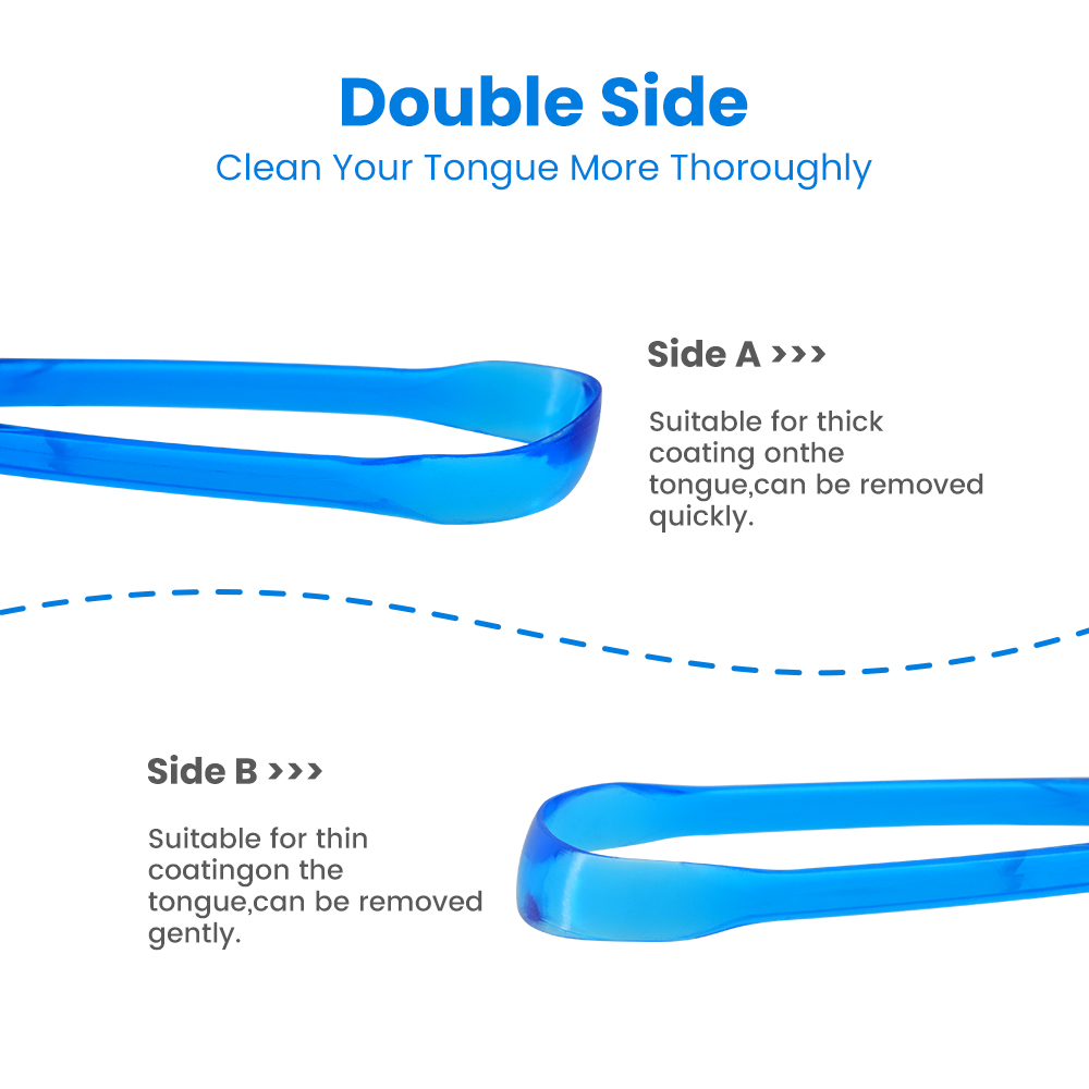 Professional Medical-Grade Oral Hygiene Tool Adult Tongue Scraper for Wholesale