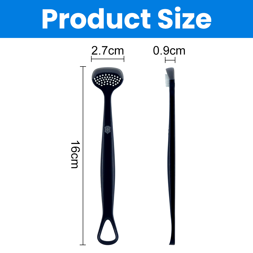 Adult Tongue Scraper with Soft Bristles OEM Private Label Oral Care Manufacturer in China