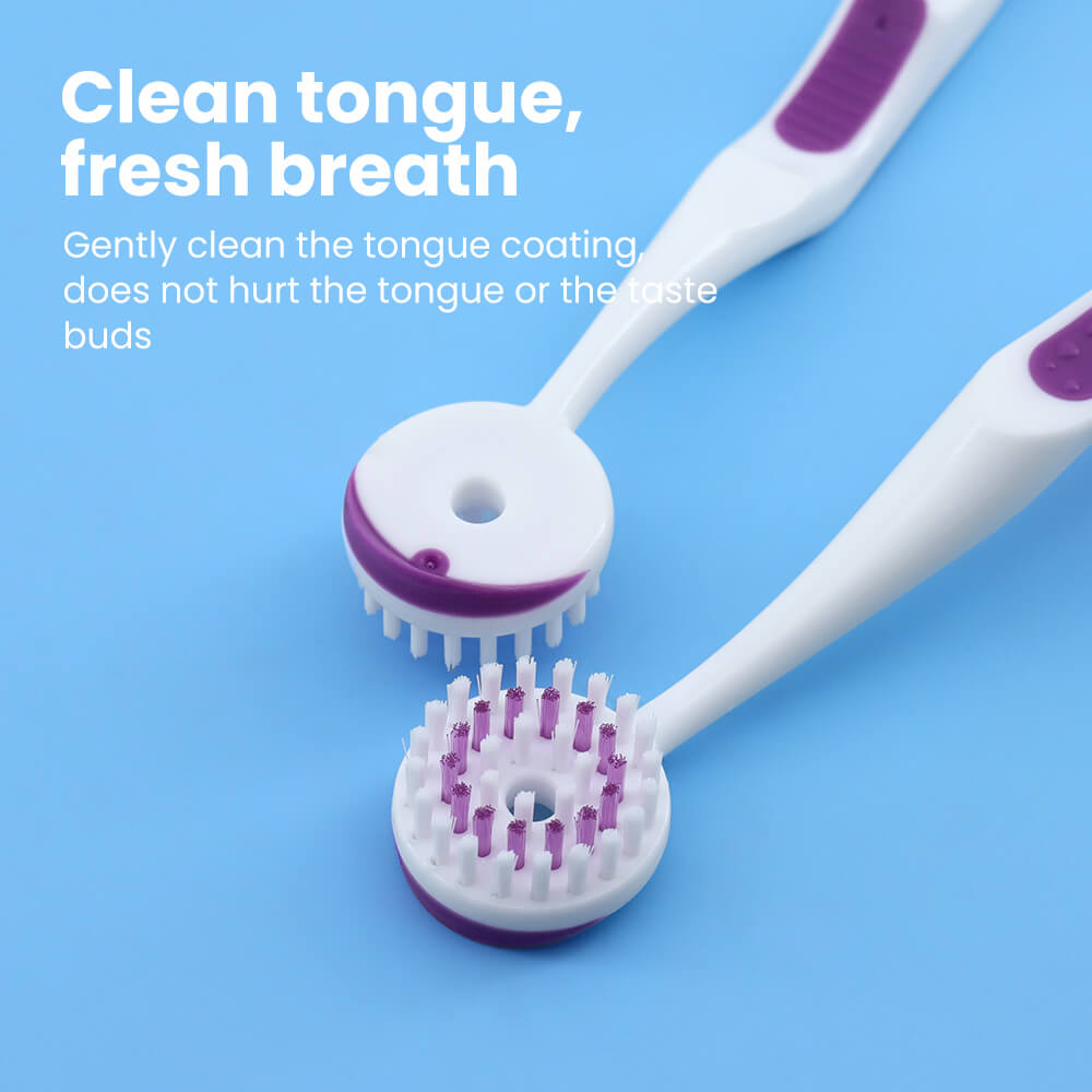 Tongue Scraper Brush Oral Hygiene Tongue Cleaner Silicone Handle Manufacturer