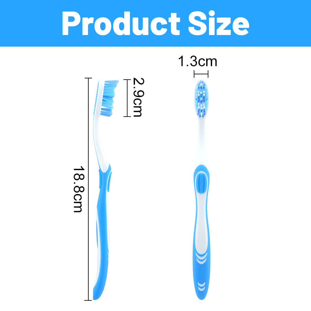 custom logo printed manual toothbrush