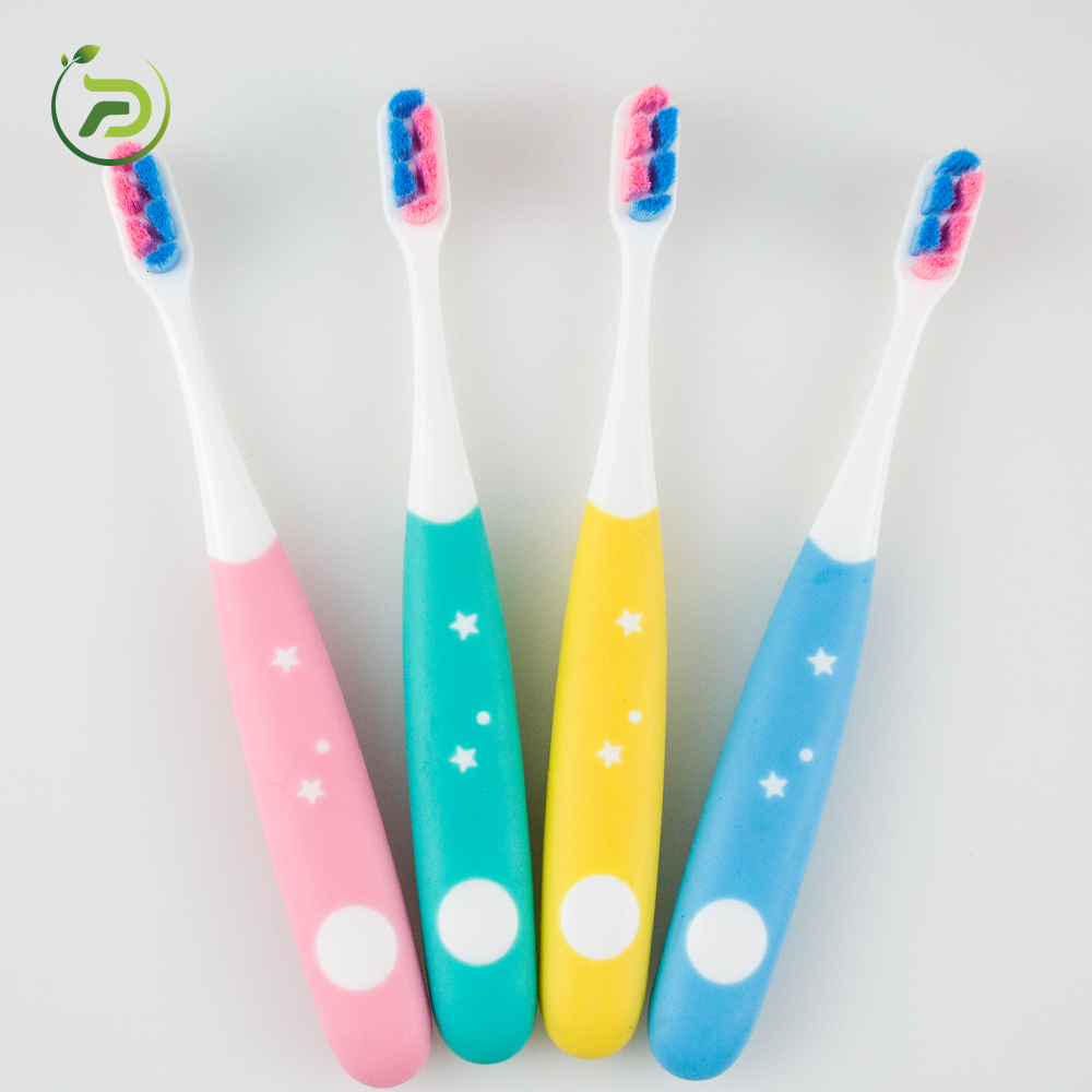 Extra Soft Hair Tooth Brush Micro Nano 10000 Bristle Travel Cartoon Kids Toothbrush for Deciduous Children
