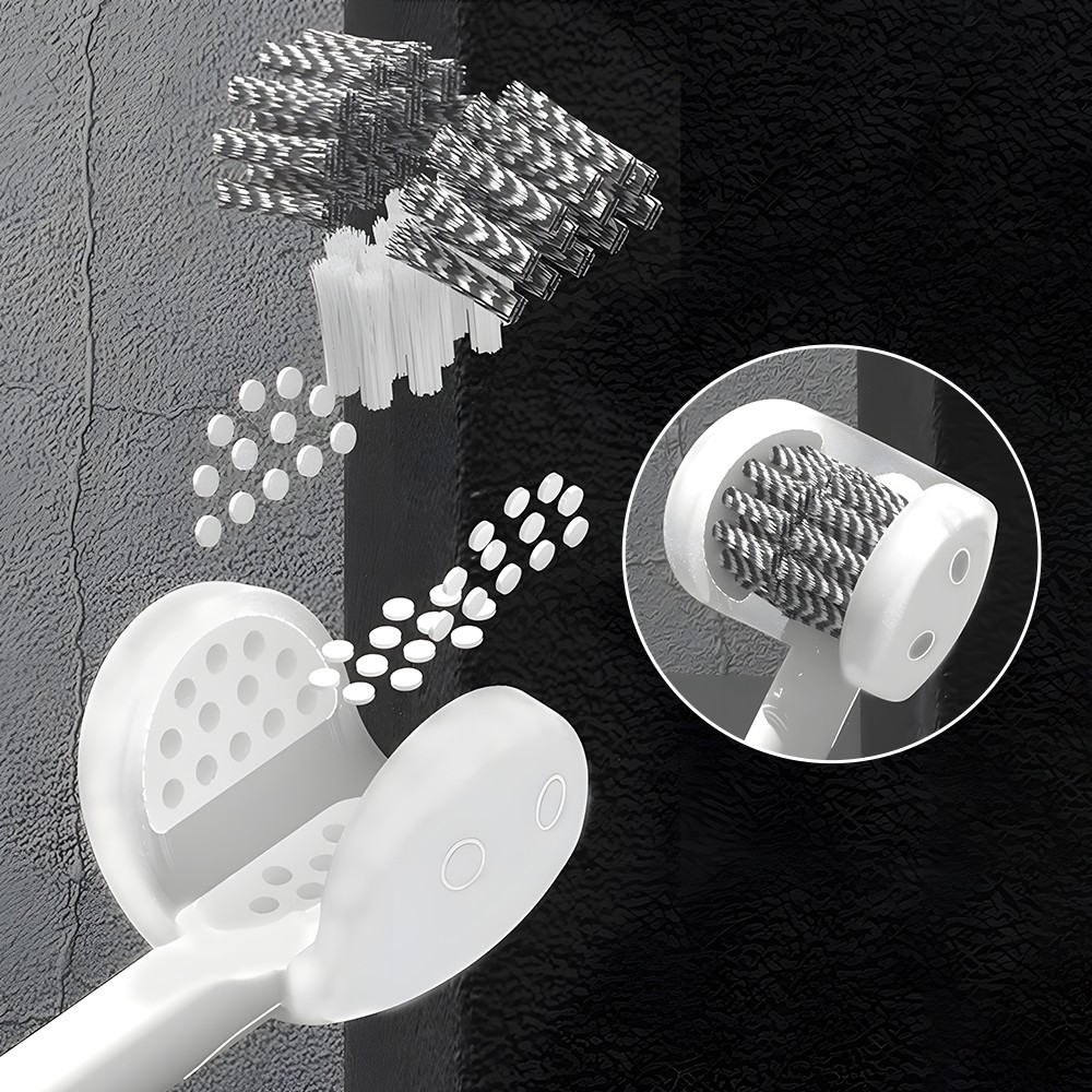 Crystal PP Handle Toothbrush with Tapered Bristle