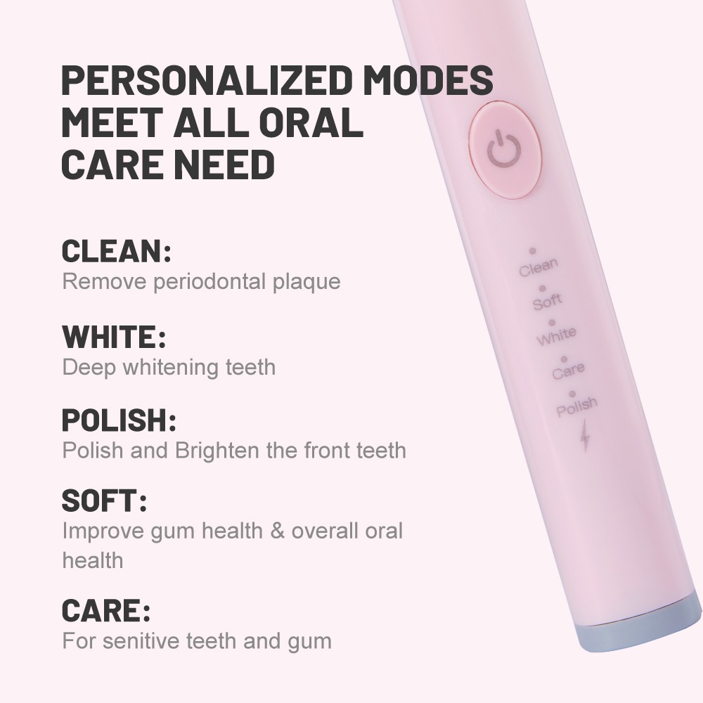 Customized High Quality Rechargeable Electric Sonic Toothbrush
