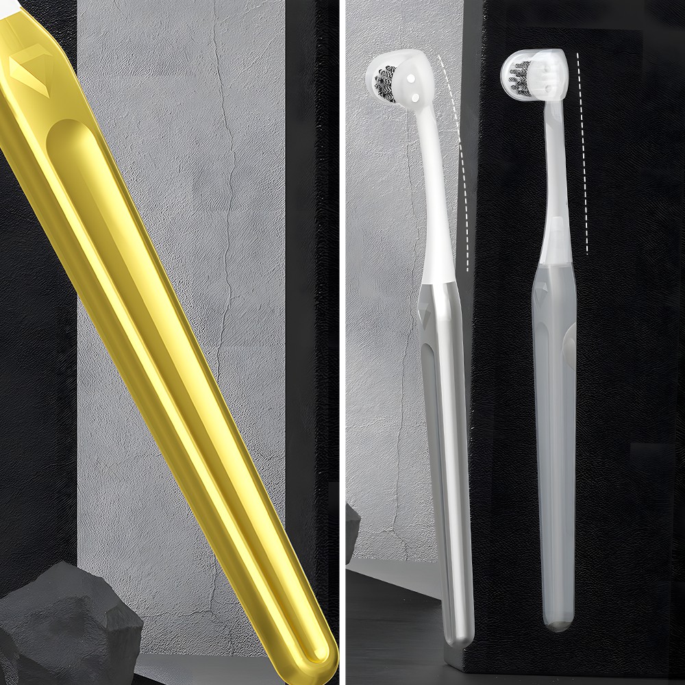 Crystal PP Handle Toothbrush with Tapered Bristle