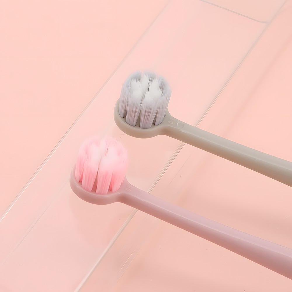 Best Selling Nylon Adult Soft Heads Toothbrush with Tongue Cleaner