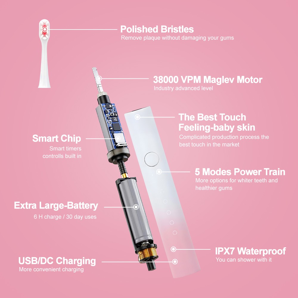 powerful sonic electric toothbrush