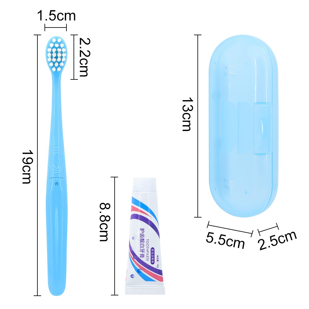Toothbrush with Toothpaste Kit Travel Combination Kit Toothbrush Set