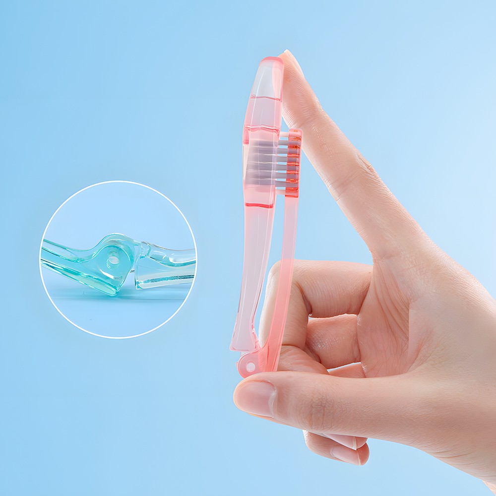 Wholesale Cheap Custom High Quality Travel Set Toothbrush with Transparent Box