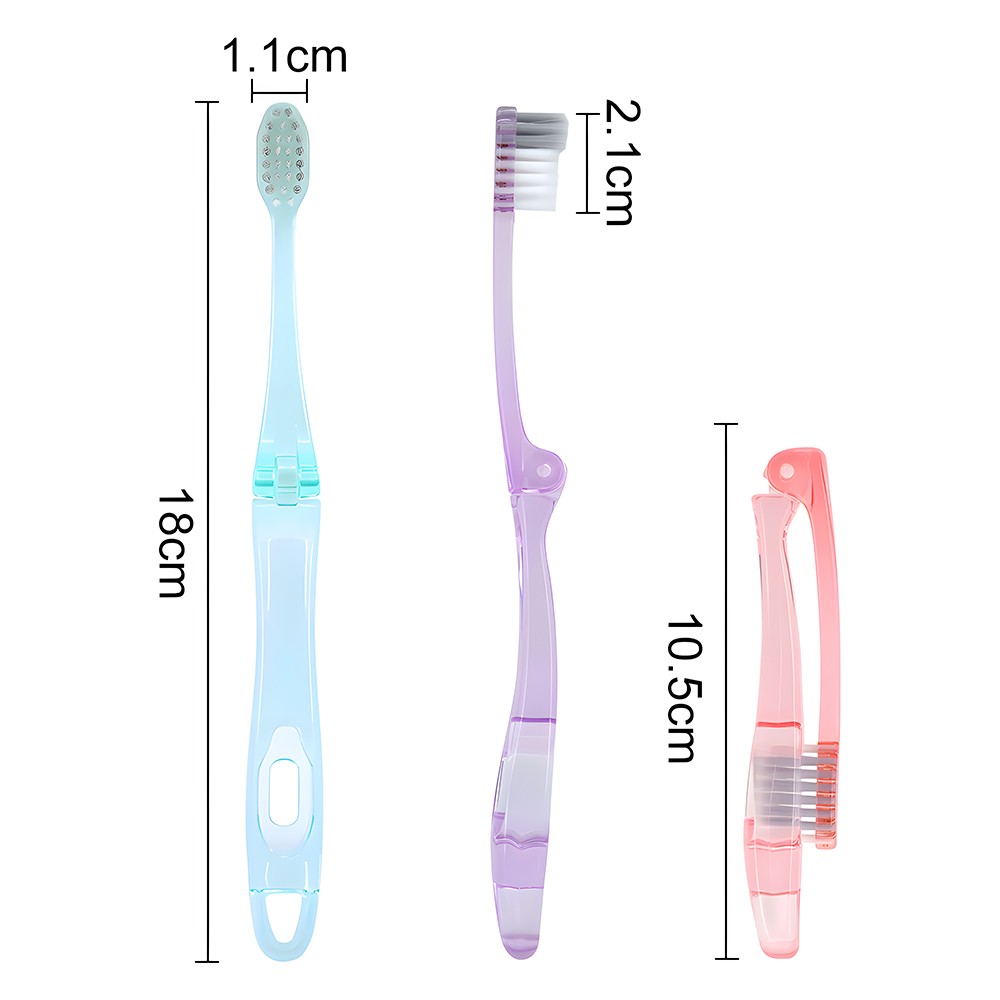 Wholesale Cheap Custom High Quality Travel Set Toothbrush with Transparent Box