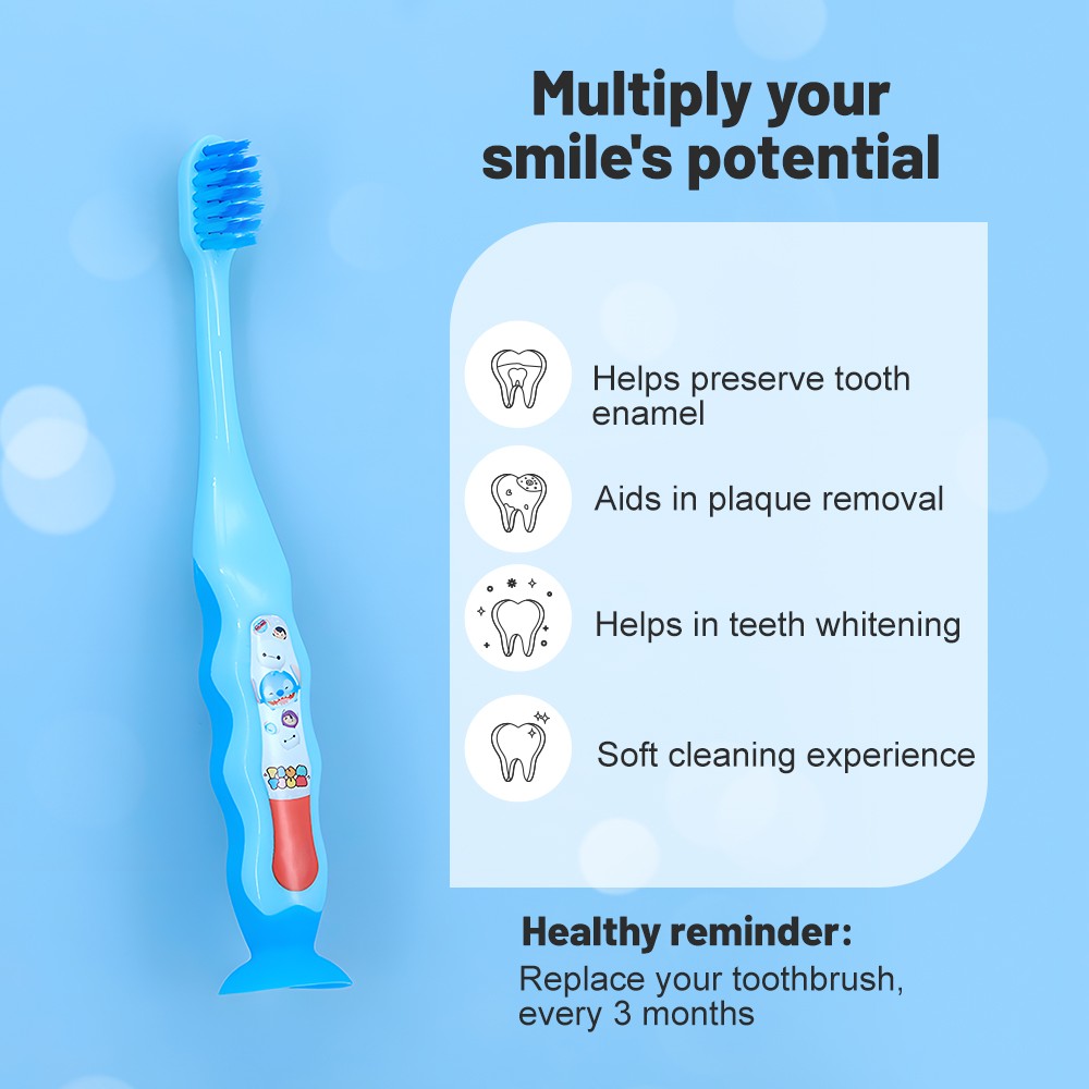 Wholesale Kids Personalized Soft Cartoon Children Toothbrush
