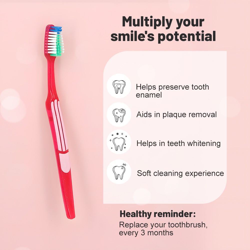 Wholesale Cheap High Quality Manual Plastic Adult Toothbrush