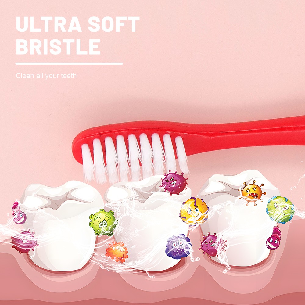 High Quality Soft Children′s Tooth Brush with Medium Nylon Bristles Kid Toothbrush