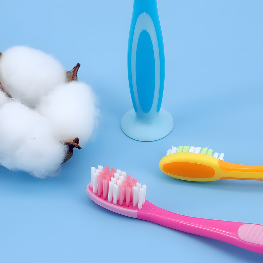 Cartoon Soft Bristle Kids Toothbrush with Suction Cup