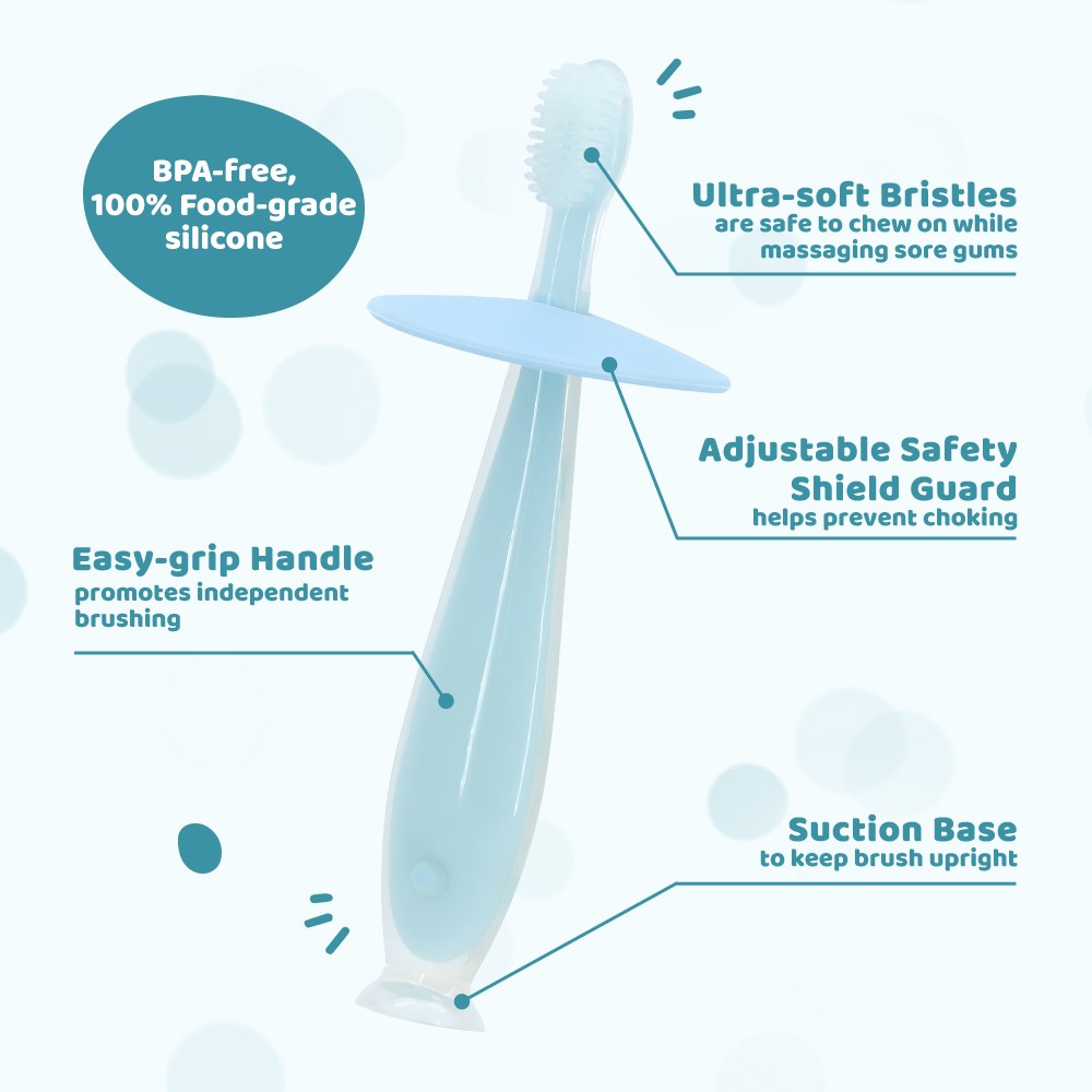Hot Sale Baby Silicone Toothbrush for Home Use