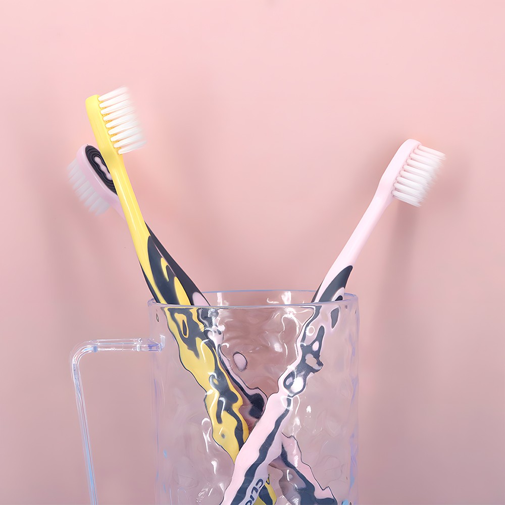 OEM Colorful Adult Toothbrush Charcoal Soft Bristle Good