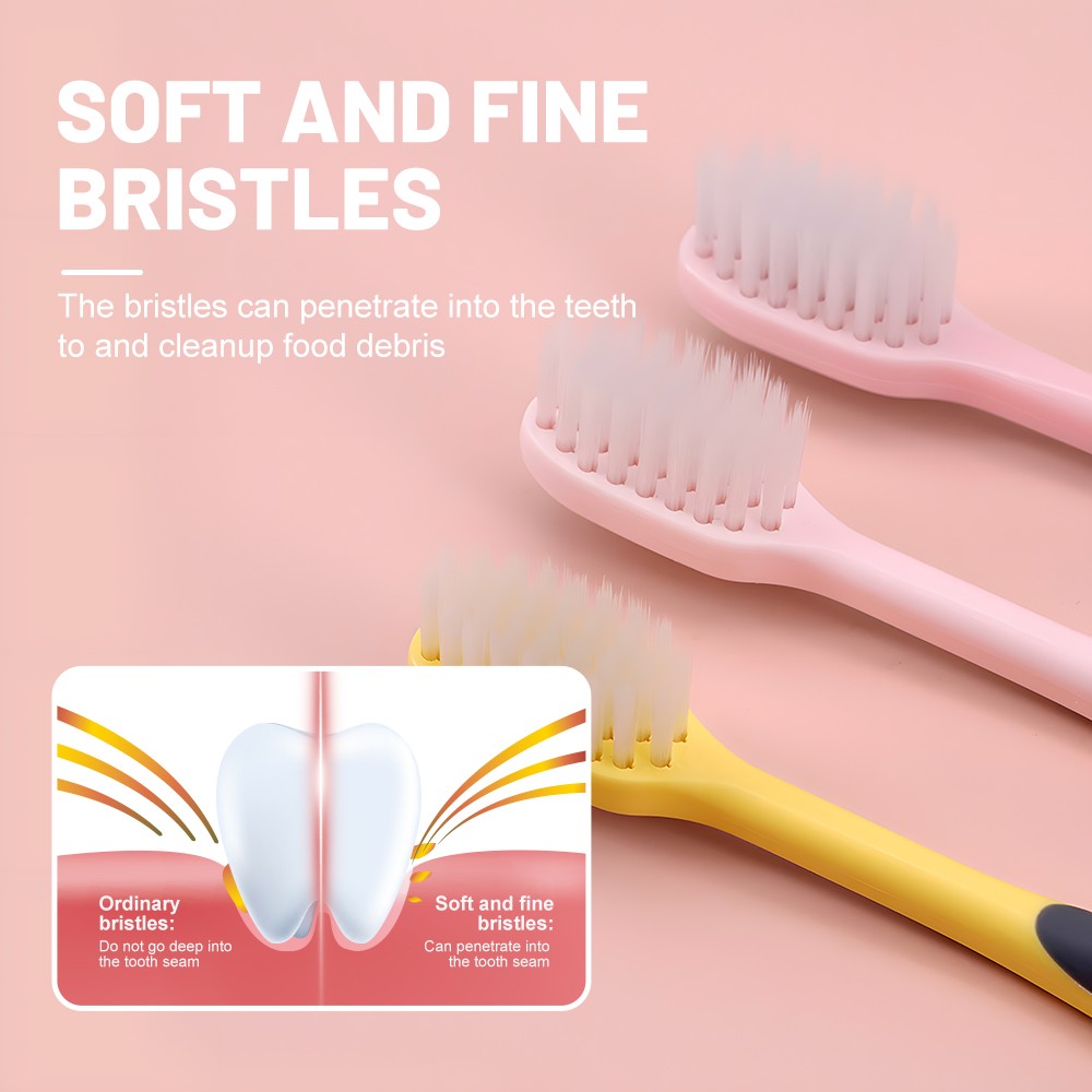 OEM Colorful Adult Toothbrush Charcoal Soft Bristle Good