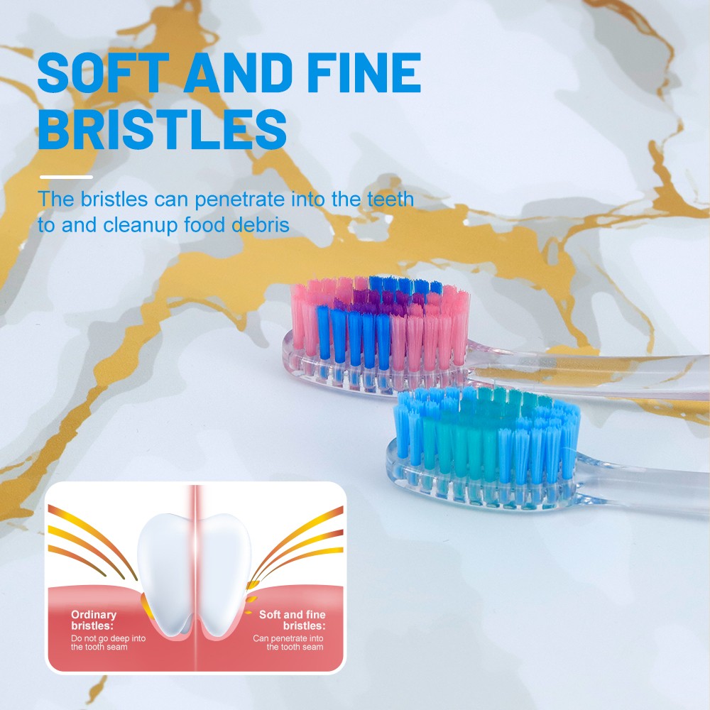 Upgraded Micro Nano Soft Toothbrushes with 10000 Bristle for Gum Care Adults Good
