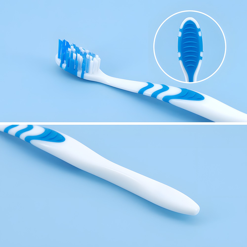Nylon Bristle Adult Toothbrush with Logo Printing Customized