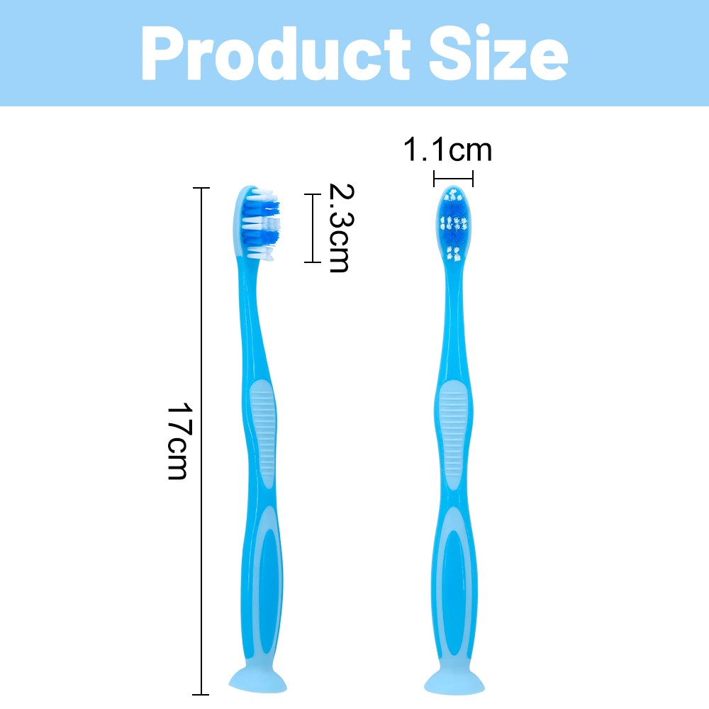 Cartoon Soft Bristle Kids Toothbrush with Suction Cup