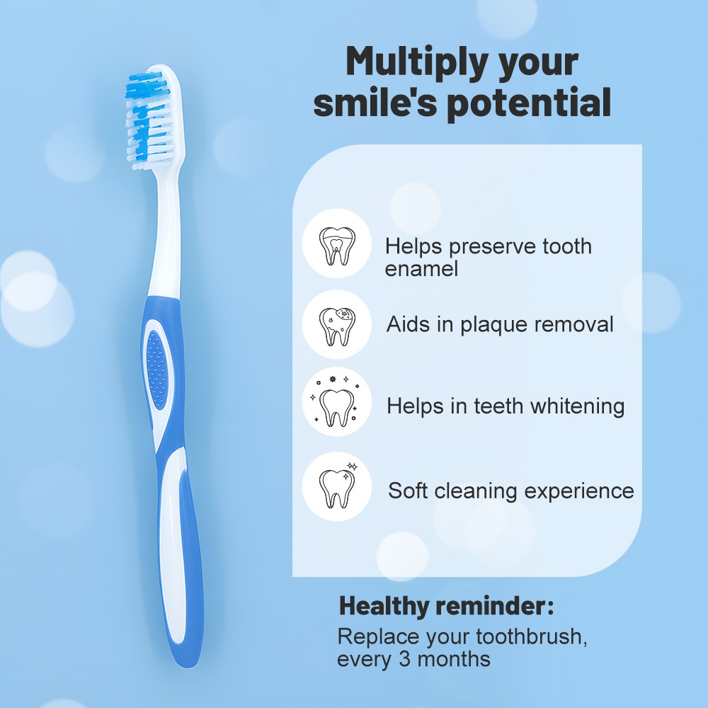 Cheap Price Adult Multifunctional Plastic Toothbrush