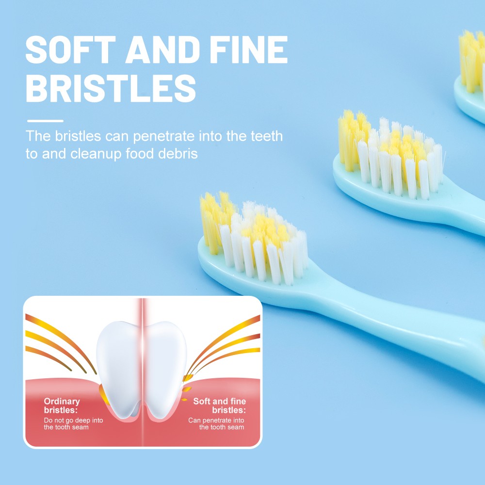 High Quality Plastic Manual Kids/ Children Toothbrush for Sensitive Teeth Custom Logo