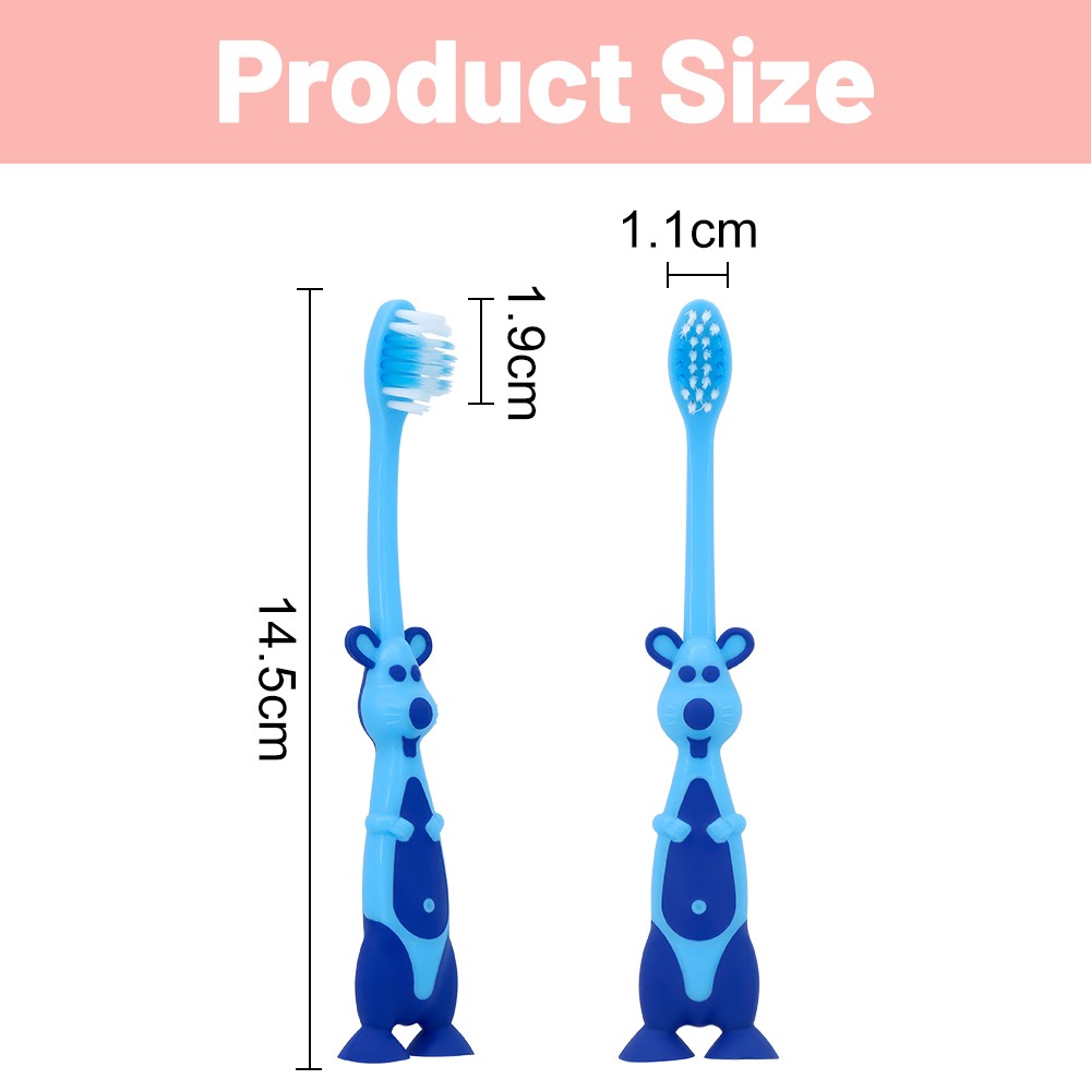 Children's Suction Cup Base Standing Toothbrush