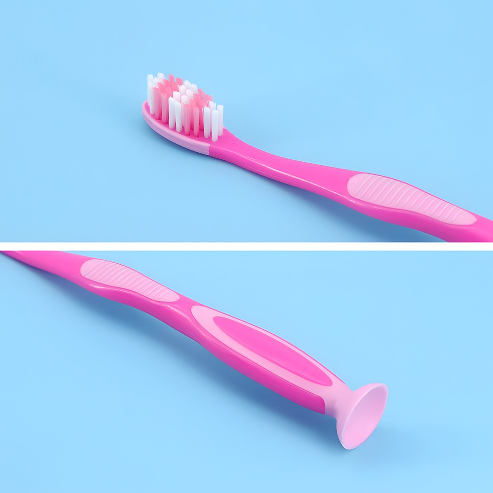 Cartoon Soft Bristle Kids Toothbrush with Suction Cup