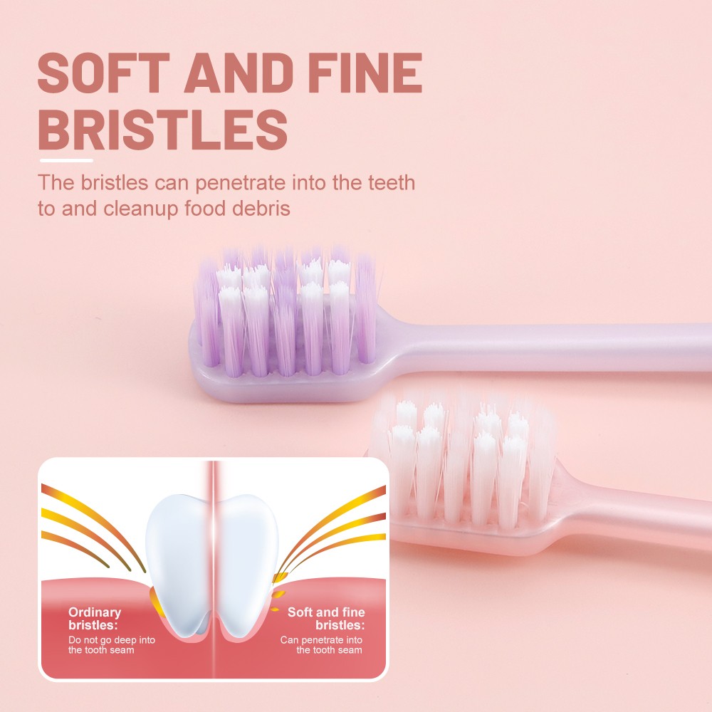 Plastic Colorful Adult Manual Toothbrush