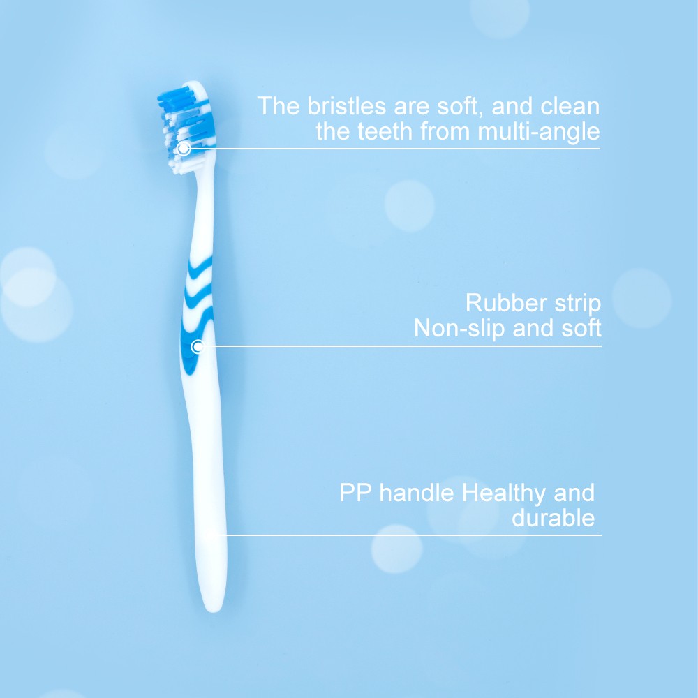 Nylon Bristle Adult Toothbrush with Logo Printing Customized