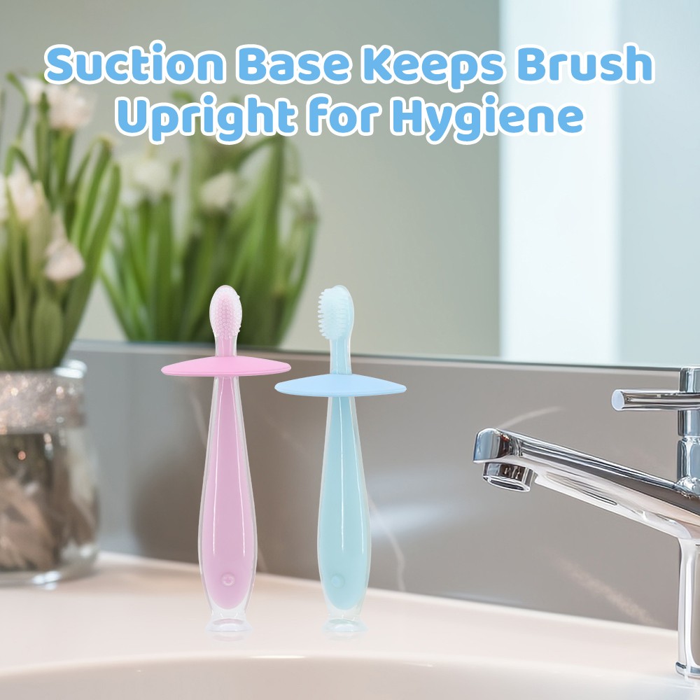 Hot Sale Baby Silicone Toothbrush for Home Use