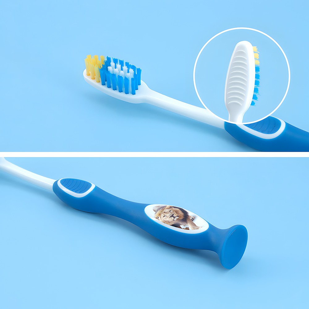 Kid High Quality Manual Toothbrush With Suction Cup
