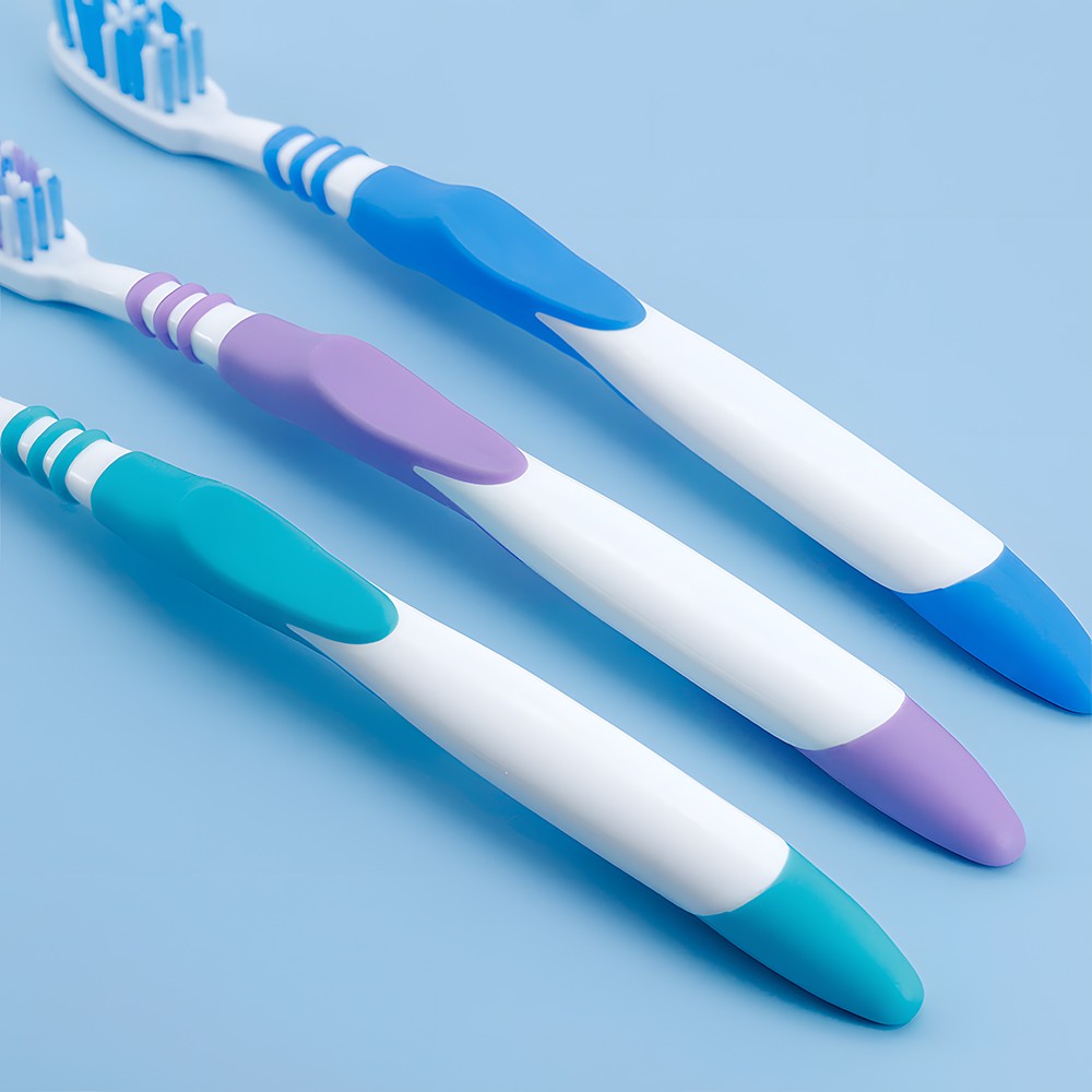 Customized Wholesale High Quality Adult Nylon Hard Bristle Plastic Manual Toothbrush