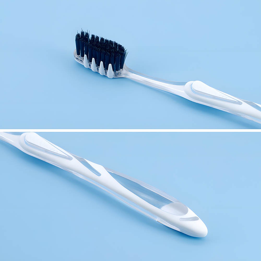 Transparent Handle Manual Toothbrush For Adult