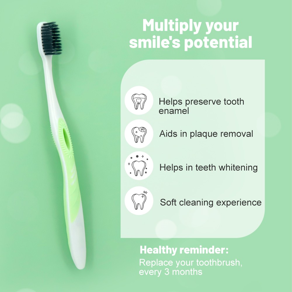 Soft Nylon Bristle Plastic for Adult OEM Factory Wholesale Manual Toothbrush