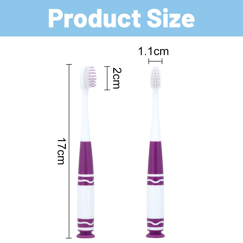 Manufacturer Custom Children Cartoon PP Toothbrush with Suction Cup