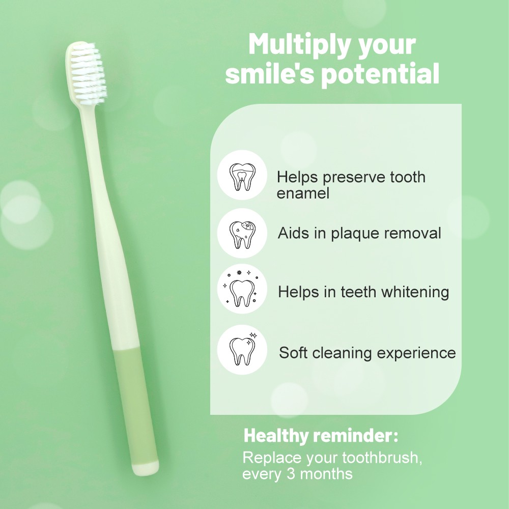 Hot Sale Custom Manufacturer New Popular Soft Bristle Adult Toothbrush