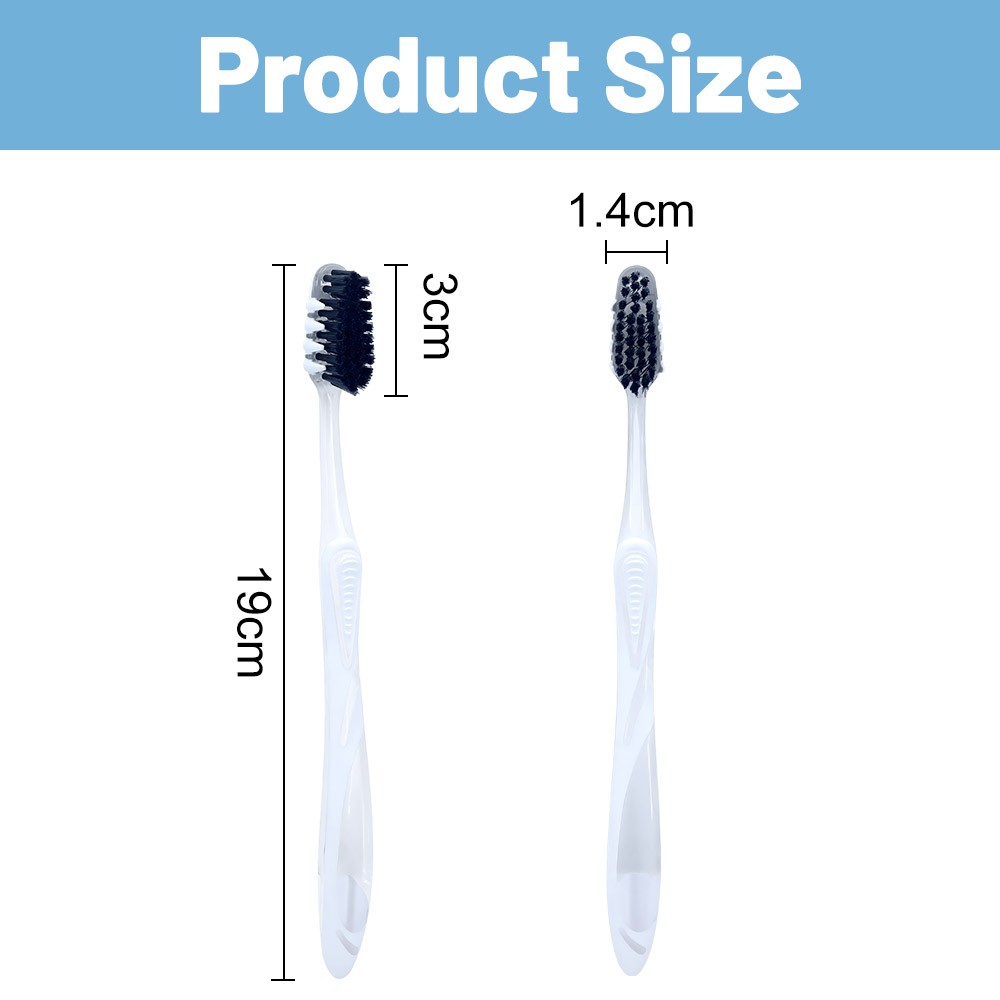 Transparent Handle Manual Toothbrush For Adult
