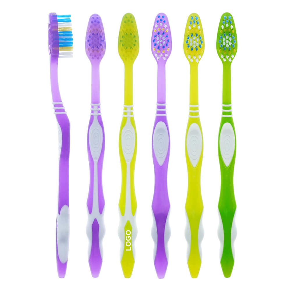 Customized Soft Toothbrush Spiral Bristle with Independent Packaging for Adult