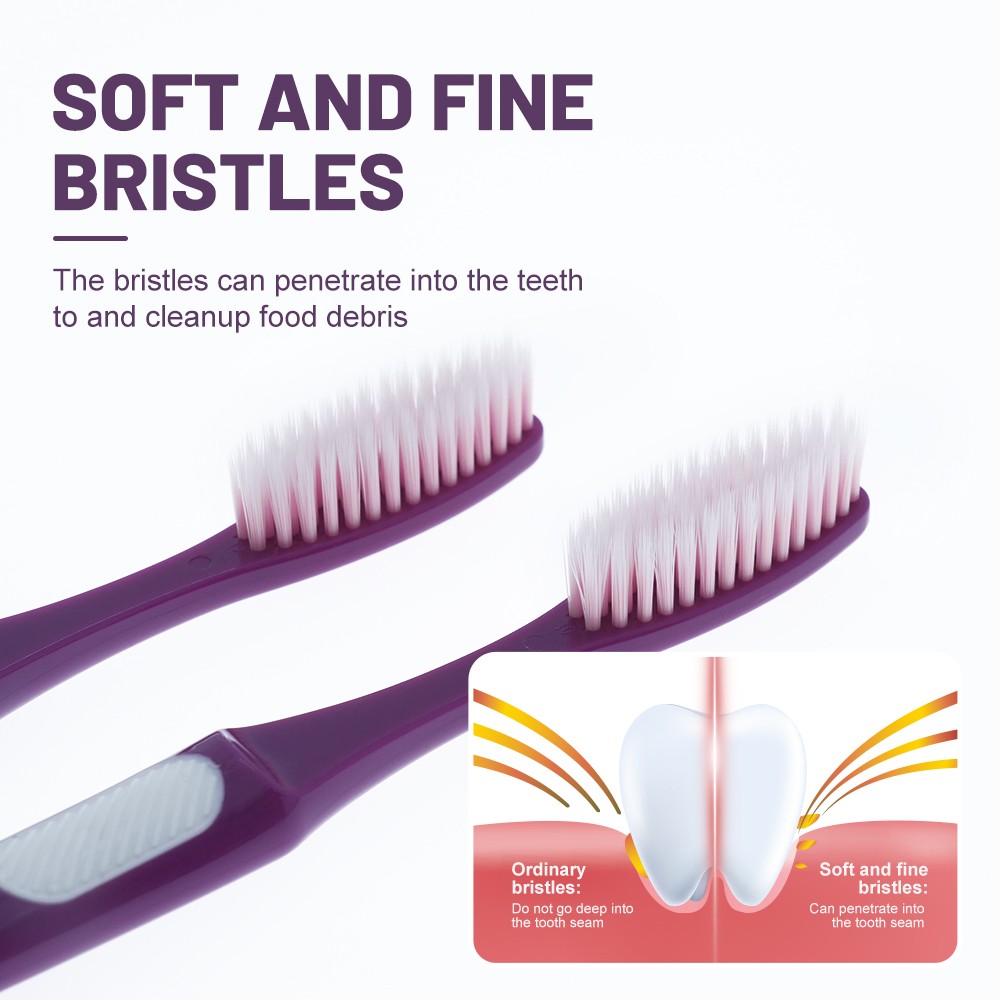 Cheap Price Colorful Plastic Brush Handle Soft Bristles Adult Toothbrush