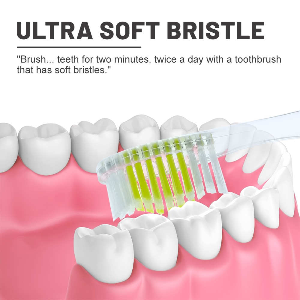 High Quality Crystal Transparent Handle Toothbrush Custom Logo Oral Care Manual Adult Toothbrush