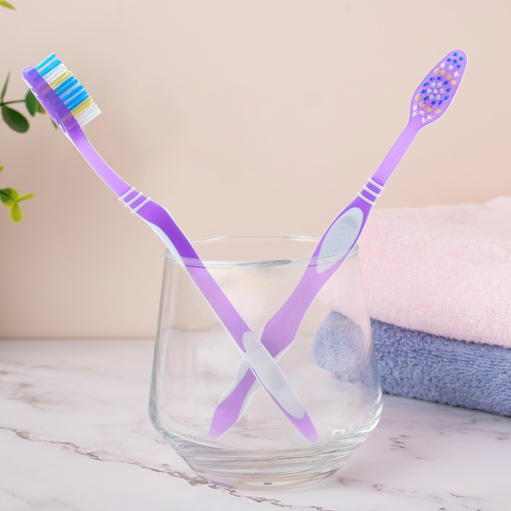 Customized Soft Toothbrush Spiral Bristle with Independent Packaging for Adult