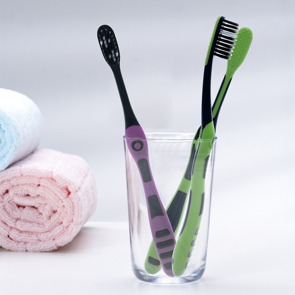 Charcoal Soft Toothbrush with Carbon Nano Bristles
