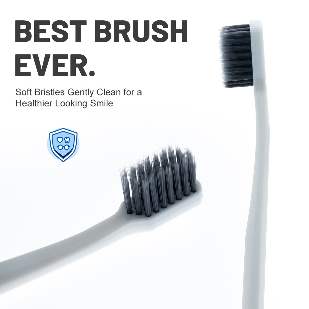 Small Head Toothbrush Extra Soft PBT Bristle Color Contrast Design Luxury Toothbrush Plastic for Manual