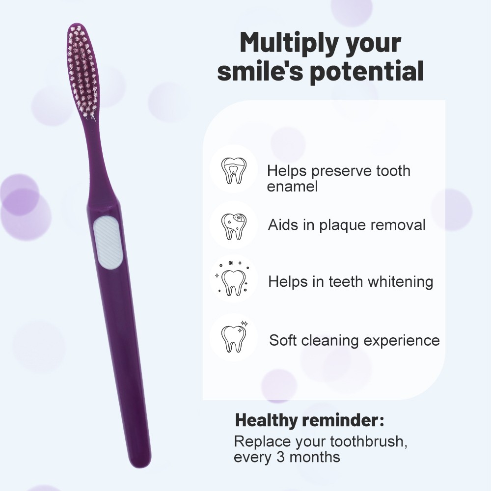Cheap Price Colorful Plastic Brush Handle Soft Bristles Adult Toothbrush