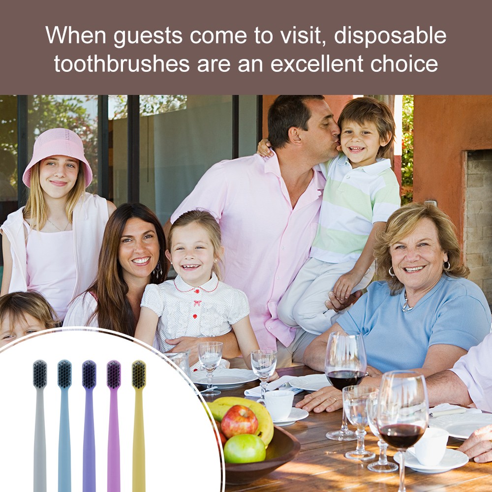 Small Head Toothbrush Extra Soft PBT Bristle Color Contrast Design Luxury Toothbrush Plastic for Manual