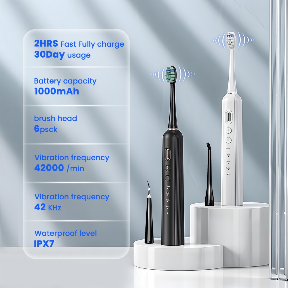 3 in 1 Teeth Whitening Kit Dental Oral Irrigator Teeth Cleaner Ultrasonic Electric Toothbrush with Water Flosser